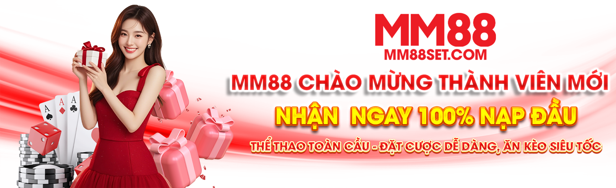 Banner của nhà cái trực tuyến uy tín MM88