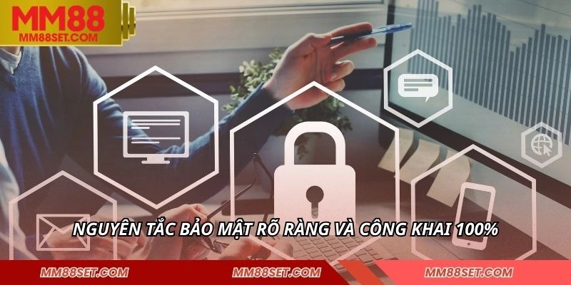 Nguyên tắc bảo mật rõ ràng và công khai 100%